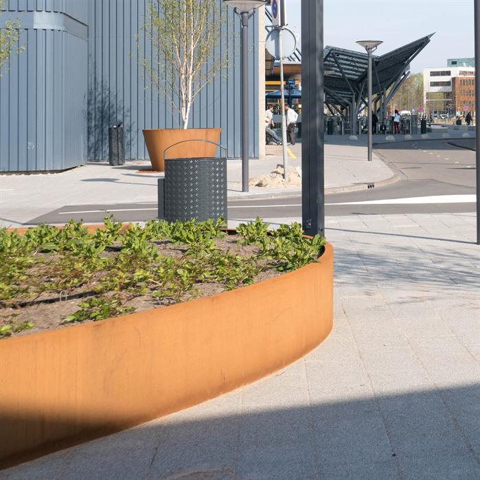 Adezz platenbak Ellipse corten