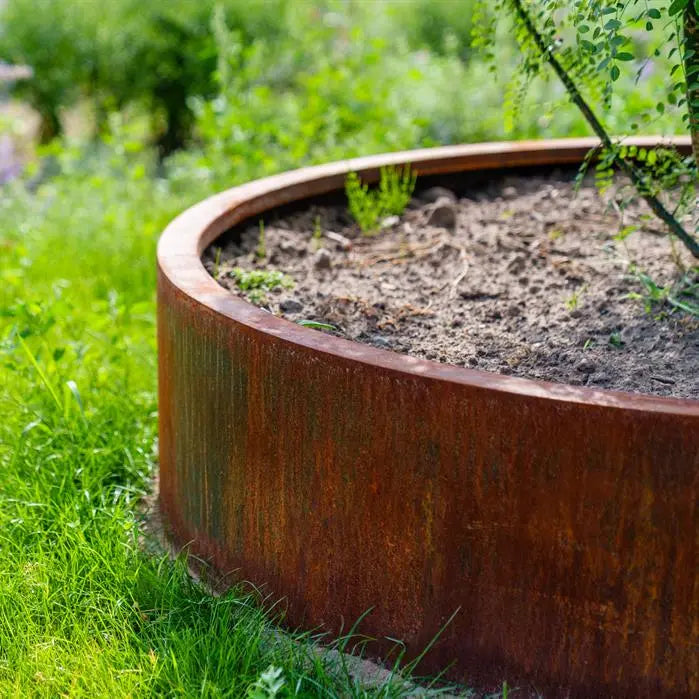 Sfeer corten plantenbak zonder bodem 