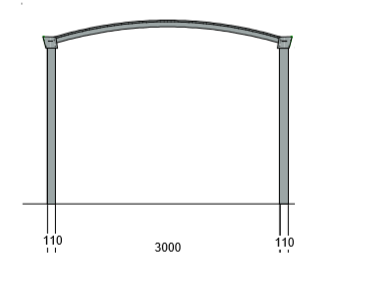 Toog carport met polycarbonaat dak | 300 x 800cm (BxD)